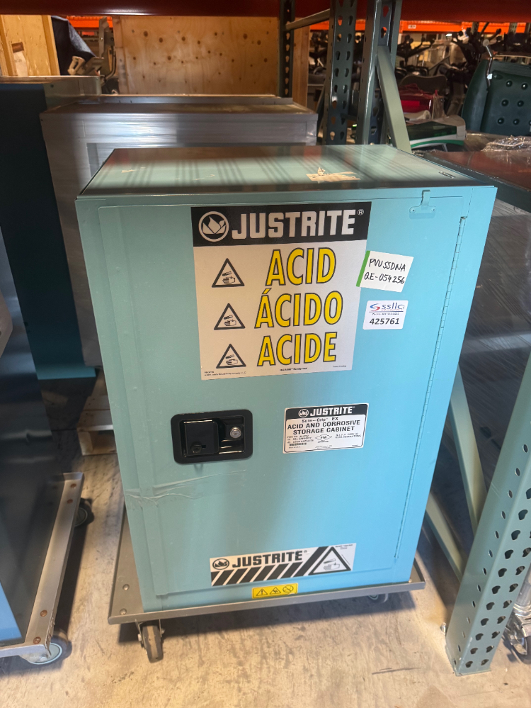 Image of Justrite Sure-Grip EX 12 Gallon Acid & Corrosive Storage Cabinet